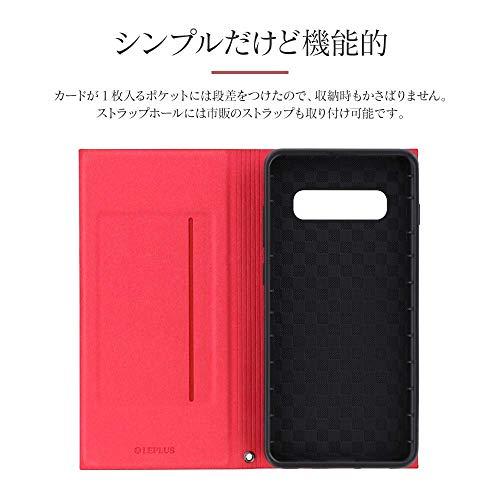 Galaxy S10+ ケース 手帳型 耐衝撃 MSソリューションズ ルプラス LEPLUS PRIME レッド PUレザー スタンド機能 カード収納 ストラップホール搭載 LP-19SG2LPRD | LEPLUS | 04