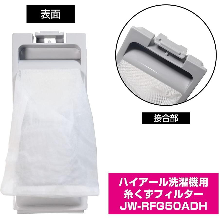 ELPA エルパ 朝日電器 ハイアール/アクア洗濯機用糸くずフィルター JW-RFG50ADH 純正部品番号:JW-RFG51AD JW-RFG50AD LINT-50 対応機種:JW-G42A JW-G50A 他｜msshokai｜04