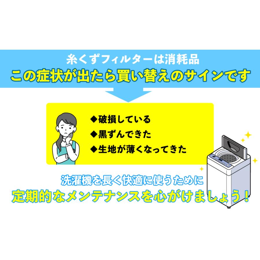 ELPA エルパ 朝日電器 日立洗濯機用 糸くずフィルター 2個入り LF-H01-2P 純正部品番号 NET-42N6 NW-42N6｜msshokai｜10