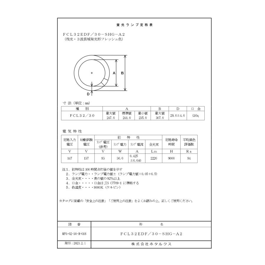 ホタルックα ホタルクス 旧NEC 丸形蛍光灯 FCL 32形+40形パック品