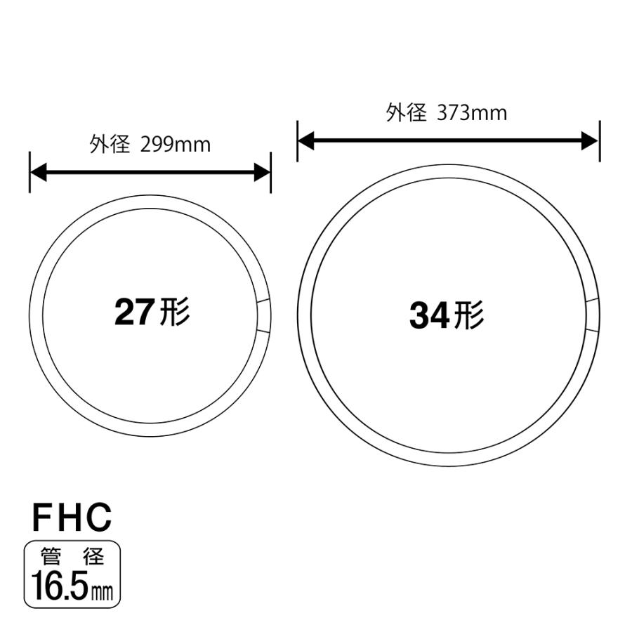 ホタルクス 旧NEC LifeEホタルックスリム 丸形スリム蛍光灯 FHC 高周波点灯専用形蛍光ランプ 27形＋34形パック商品 昼光色 日本製 残光タイプ FHC86ED-LE-SHG2｜msshokai｜02