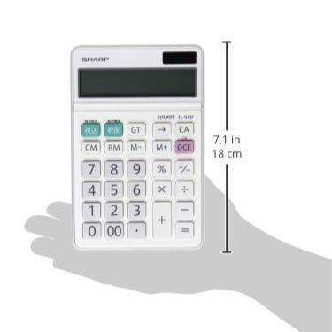 シャープ 実務電卓 12桁 ナイスサイズタイプ 簿記 税抜税込 消費税 早打ち EL-N432-X | SHARP | 05