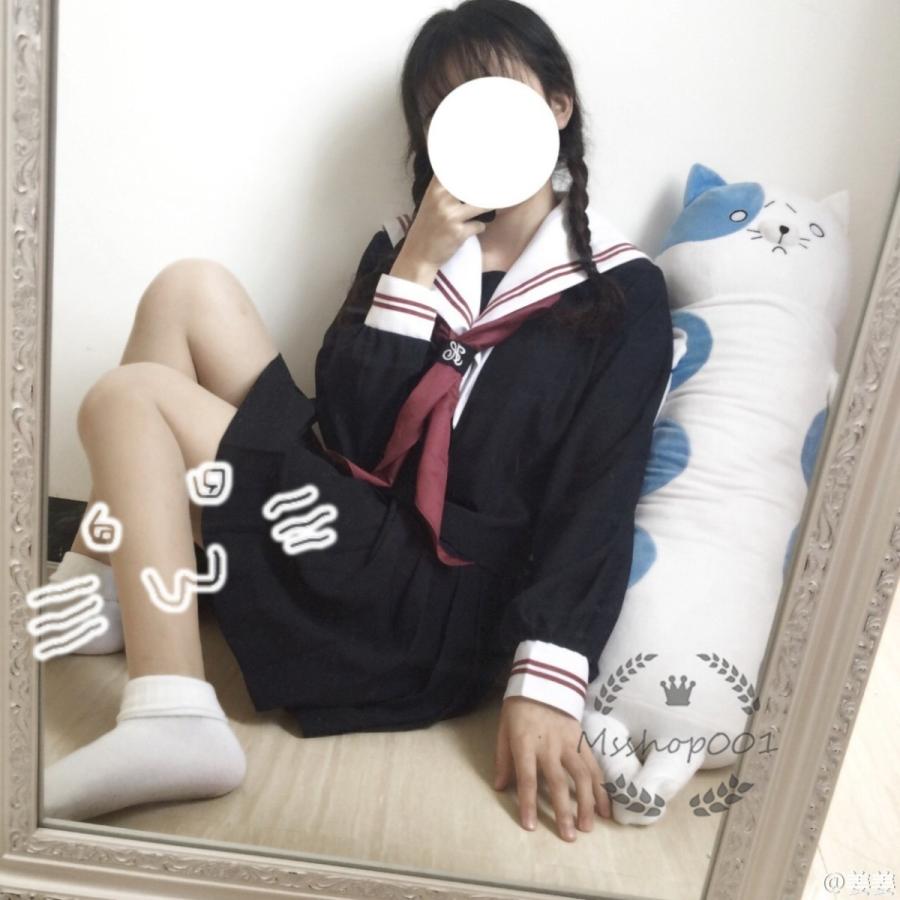 セーラー服 女子高校生 学生服 セットアップ 上下セット Jk制服 文化祭 学園祭 可愛い ネクタイ付き 正統派 関西襟 スカート 無地 ブラック スクール Yh0640 エムズショップ 通販 Yahoo ショッピング