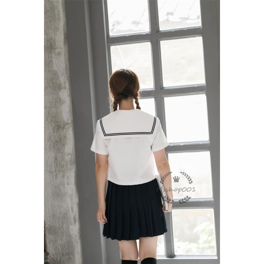 セーラー服 スクール制服 Jk制服 女子高生 学生服 ミニスカート セットアップ レディース 制服 上下セット コスチューム 夏服 半袖 コスプレ衣装 文化祭 学園祭 25 Off