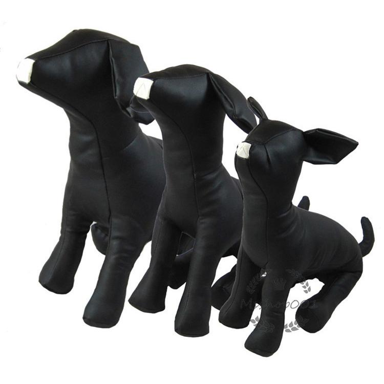 （訳ありセール マネキン ドッグ トルソー PUレザー ペット モデル SMLサイズ 犬用モデル ベージュ 黒 小型 中型 ディスプレイ 装飾