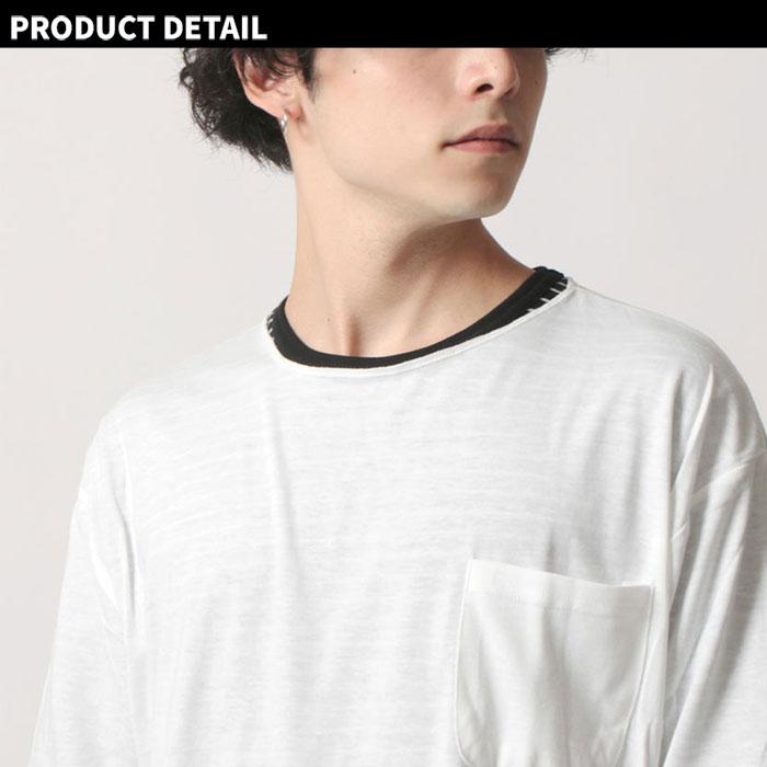 送料無料 メンズ ビックtシャツ ロング丈ボーダーロンt アンサンブル 無地 ポケット付 クルーネック ビッグシルエット ゆったり 秋冬新作 Mens 紳士 848 16 Next Wall 通販 Yahoo ショッピング