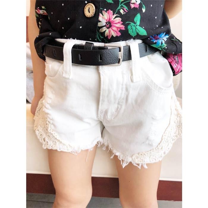 キッズ 子供服 レースホットパンツ ショートパンツ ボトム ボトムス