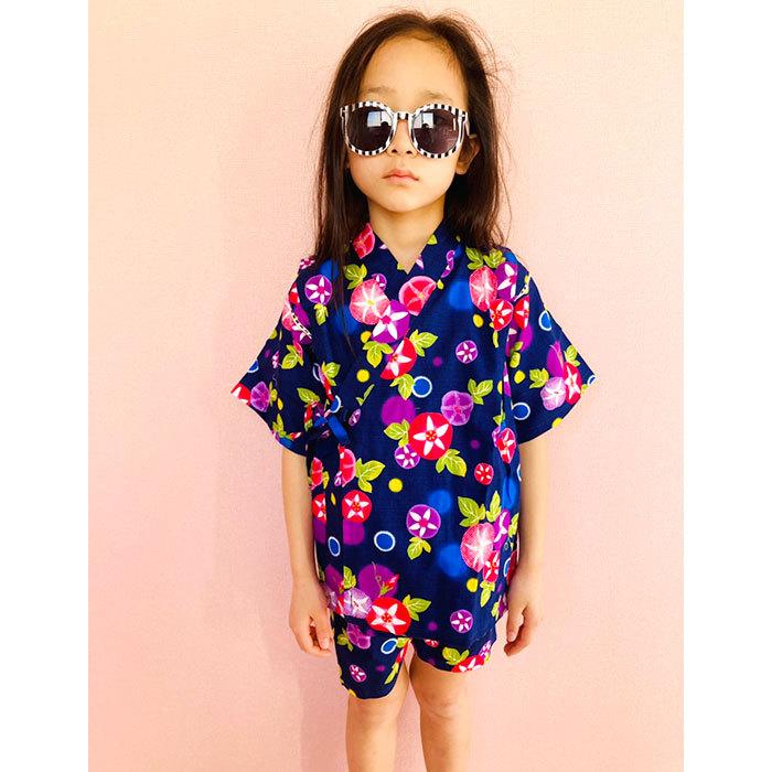 メール便送料無料 甚平 キッズ 女の子 甚平スーツ 和服 和柄 セットアップ 部屋着 女児 綿100 Next Wall 通販 Yahoo ショッピング