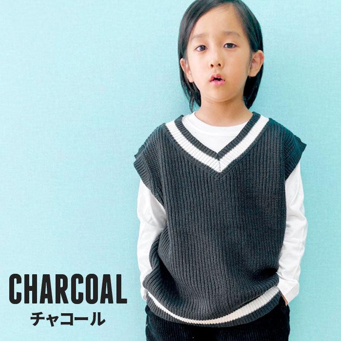 キッズ ベスト ニット 子供服 男の子 女の子 クルーネック Big ビッグ 無地 ライン アクリル ジュニア ロック カジュアル シンプル 韓国子供服 941 04 940 02 Next Wall 通販 Yahoo ショッピング