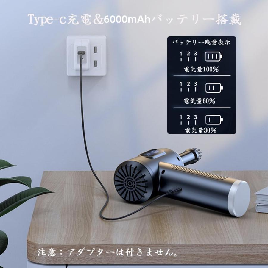 エアダスター 3段階風力調整 【3in1吸い込み＆吹き飛ばし＆空気