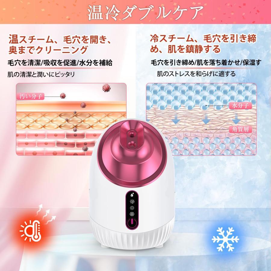美顔器 フェイスケア 毛穴ケア 濃密ナノミスト 温冷 スチーマー