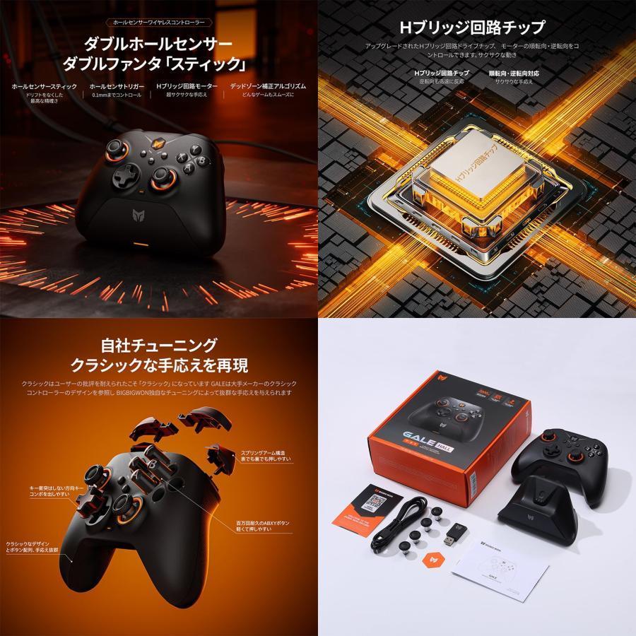 コントローラー BIGBIG WON Gale Hall PCコントローラー モーションコントロール ホールジョイスティック&トリガー 3ペアのサムスティック 日本語説明書 コントローラー BIGBIG WON Gale Hall PCコントローラー モーションコントロール ホールジョイスティック&トリガー 3ペアのサムスティック 日本語説明書