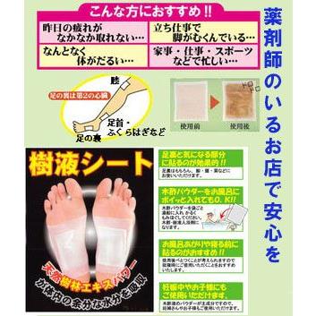 足裏シート 樹液シート 足裏樹液シート 80枚 日本製 足リラックス