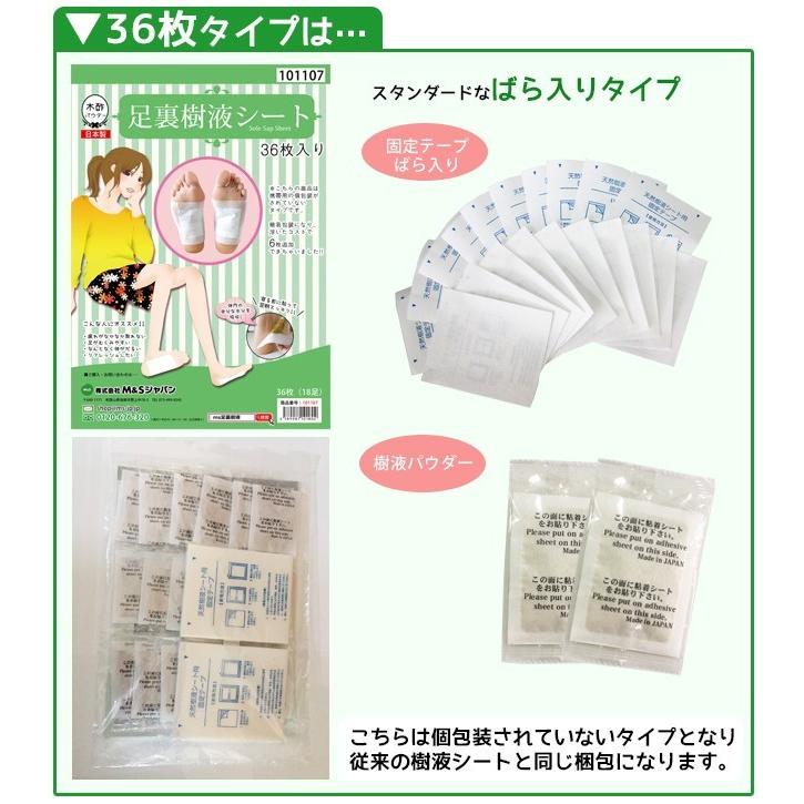 足裏シート 樹液シート 足裏樹液シート 36枚 足リラックスシート 足