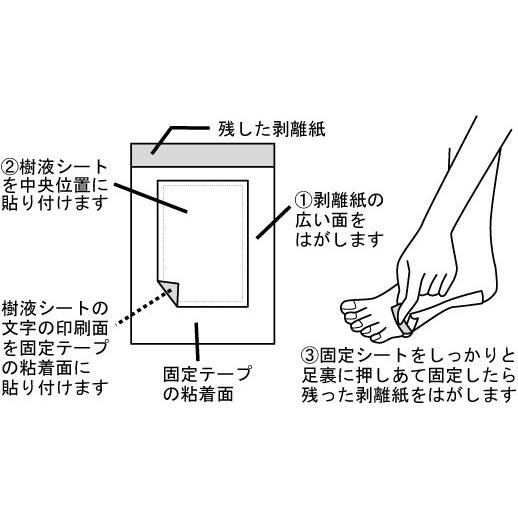 足裏シート 樹液シート 足裏樹液シート とうがらし 40枚 日本製 足裏 唐辛子 フットケア (76348)(ms)｜msstore-1147｜07