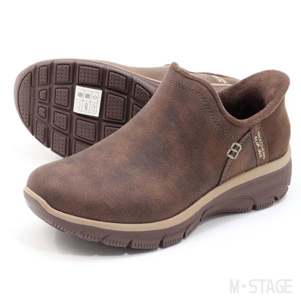 スケッチャーズ レディースシューズ ブーツ スリップインズ SKECHERS Slip-ins RF：EASY GOING ハンズフリー スリッポン 女性用 シューズ 婦人靴 シンプル きれいめ ブラック ブラウン 黒 茶色 秋冬 ブランド くつ/167872 SKECHERS（スケッチャーズ） レディース スニーカー ハンズフリー