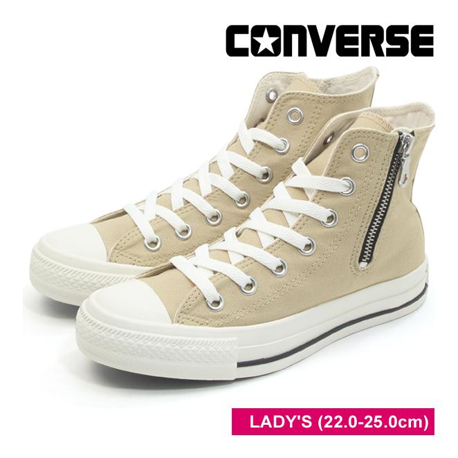 コンバース オールスター ミリタリージップ コヨーテ ハイカット サイドファスナー スニーカー レディース ベージュ系 Converse All Star Militaryzip Hi Coyote 1sc965 M Stage 通販 Yahoo ショッピング