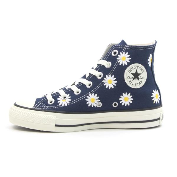 コンバース スニーカー オールスター (R) デイジーフラワー ハイ ダークブルー レディース 22.5-25cm ハイカット 花柄 CONVERSE ALL STAR (R) DAISYFLOWER HI｜mstage｜12