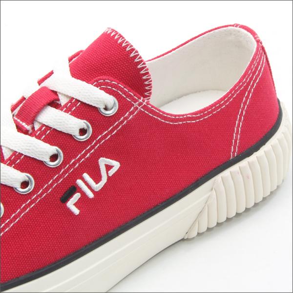 フィラ スニーカー フィラバンパー ベージュ/ブラック/レッド レディース ローカット キャンバス 赤色 FILA BUMPER｜mstage｜05