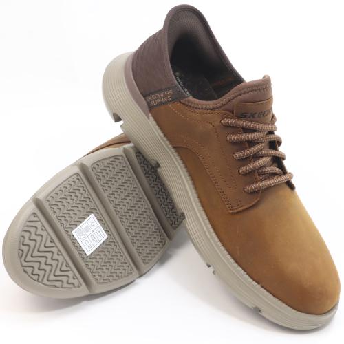 SKECHERS HAND'S FREE SLIP-INS ブラウン Slip-ins Garza Brown – Quarks Shoes