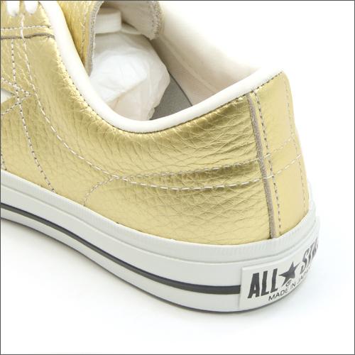 ONE STAR コンバース ワンスター J メタリック ゴールド レディース