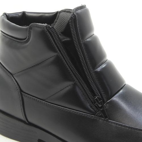 NORTH DATE ノースデイト メンズ スノーブーツ ブラック 防滑 防寒 4E