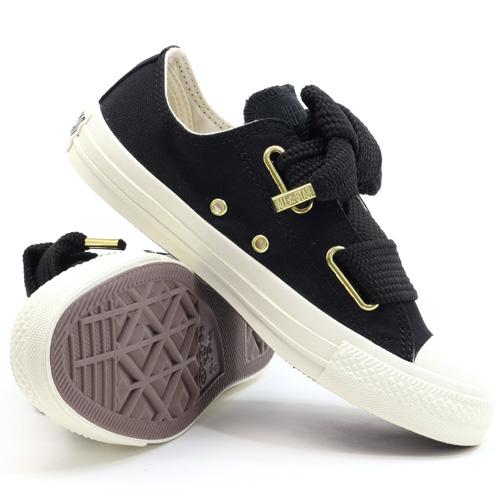 ALL STAR コンバース オールスター リボンレース スリップ OX ブラック