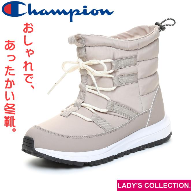 チャンピオン レディース 防寒 ウィンターブーツ ベージュ Champion CP LW064 BEANS FOAM BOOTS 3 BEIGE 55160138｜mstage