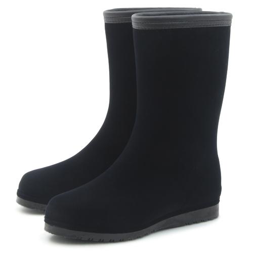 第一ゴム エボル a2391 ブラック レディース ミドル丈 スノーブーツ