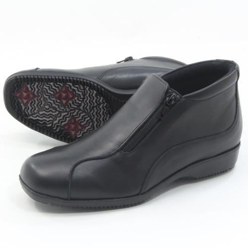 第一ゴム ラ・シェブリー W6722 ブラック 黒 レディース 本革 ダブル