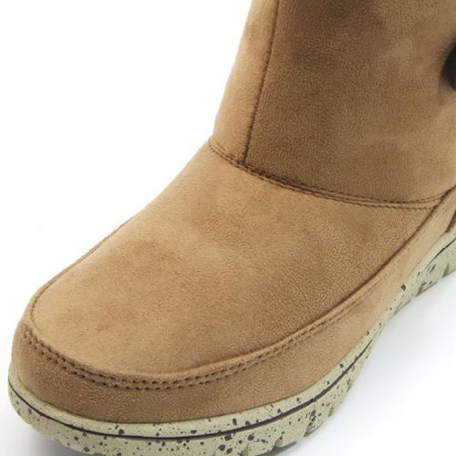 NORTH DATE（ノースデイト） 防滑 ショートブーツ ブラック グレージュ