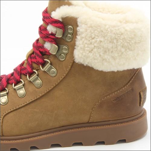 ソレル エインスレイコンクエスト SOREL AINSLEY CONQUEST Elk レディース ショートブーツ ウィンターブーツ スノー 防寒 防水 23-25cm｜mstage｜04