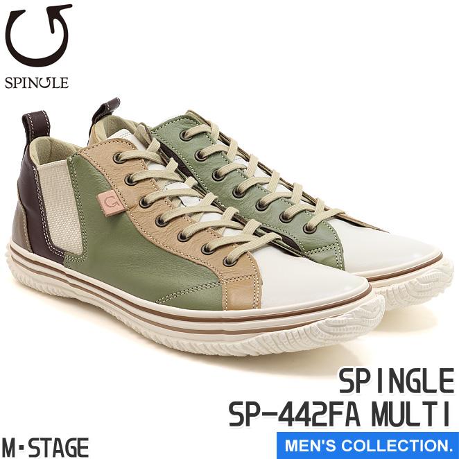 【新品未使用】スピングルムーブ タケオキクチ サイドゴア スニーカー L グレー サイドゴアで脱ぎ履きカンタンなオン・オフ兼用レザースニーカー