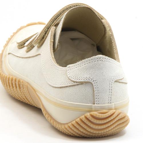 【未使用品】スピングルムーブ ベルクロ スニーカー レディース カジュアル 白 SPINGLE スピングル SPM-211 WHITE/BEIGE ホワイト/ベージュ 白