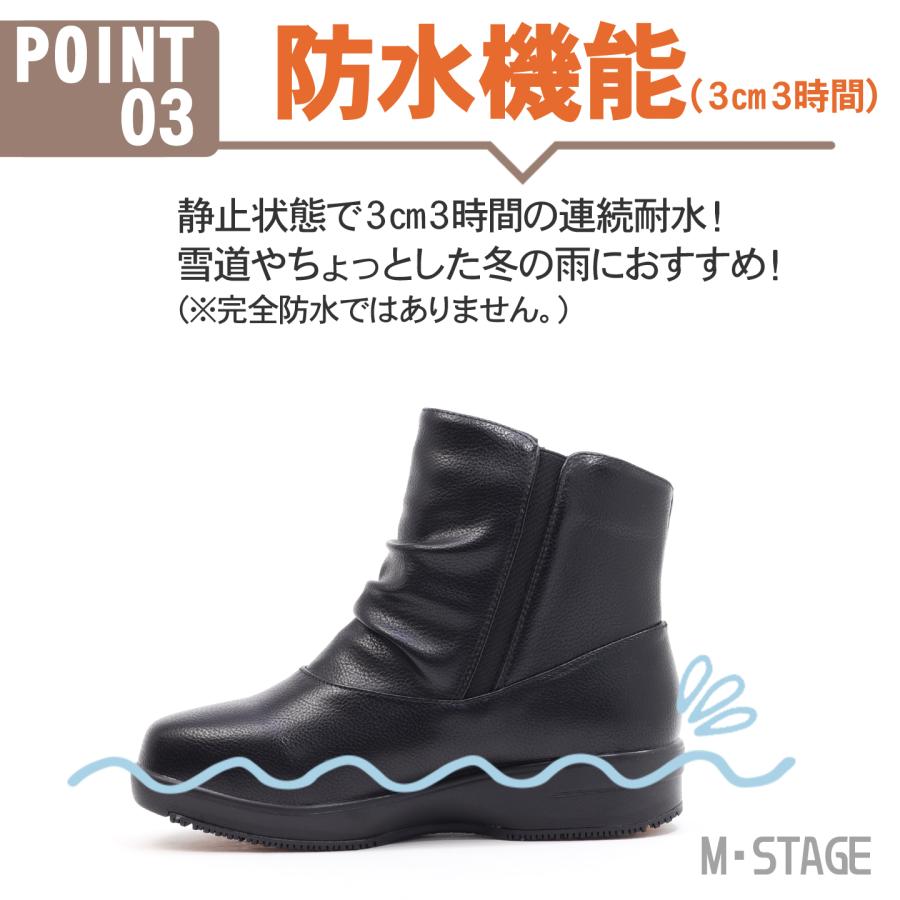 NORTH DATE（ノースデイト） レディース 防滑 防寒 幅広 4E サイド