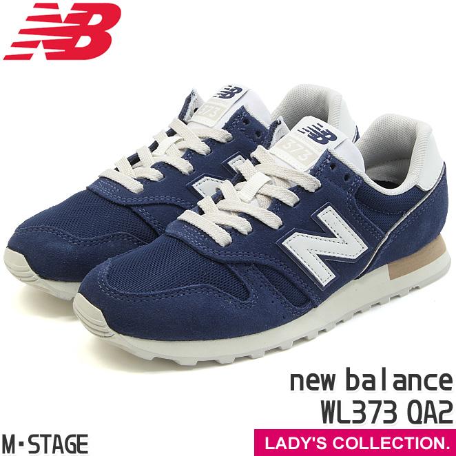 ニューバランス new balance NB WL373 QA2 NAVY 幅：B ローカット スニーカー レディース ネイビー 紺 カジュアル メッシュ スエード ランニング｜mstage｜03