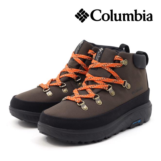 Columbia コロンビア YELLOWTAIL ICE-MAGIC SHORTY WP【防水/保温/雪道対応】メンズブーツ(イエローテイルアイスマジックショーティ) YU1461 202 ダークブラウン Columbia（コロンビア） イエローテイル アイスマジック ショーティ WP