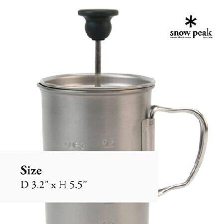 スノーピーク(snow peak) チタンカフェプレス3カップ CS-111 