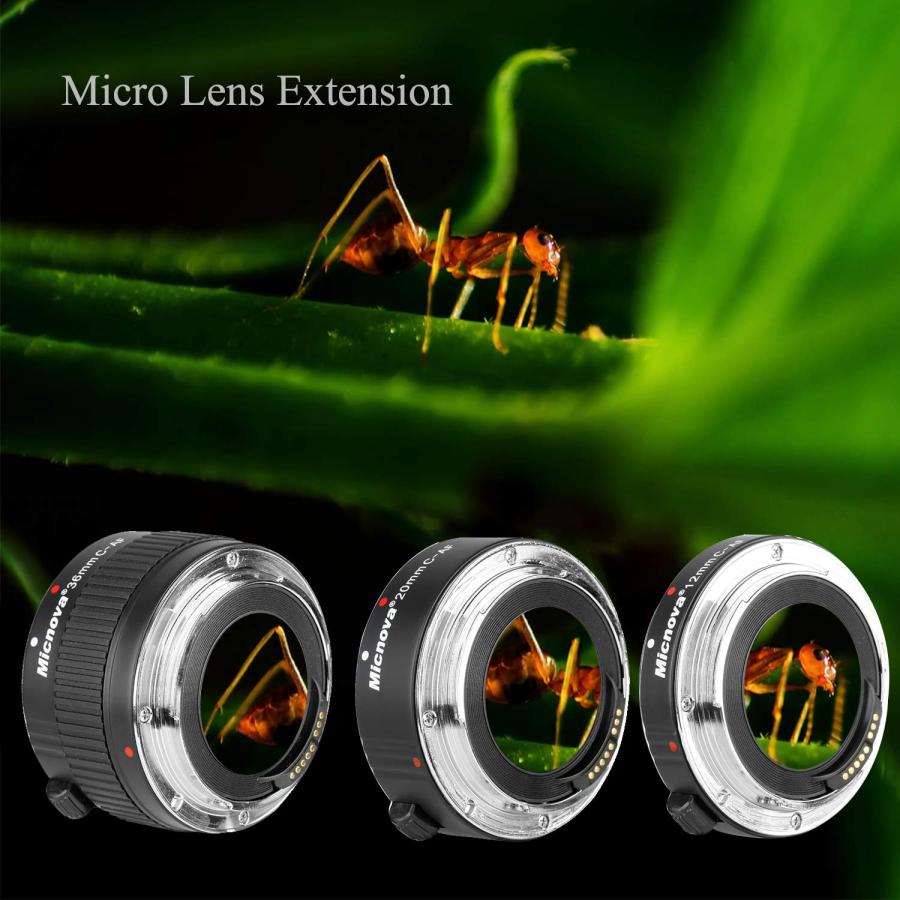 数量は多い  Macro Lens Tube Extension for Canon DSLR， Micnova KK-C68 Pro Auto Focus Macro Extension Tube Set for Canon EOS EF ＆ EF-S Mount 5D2 5D3 6D 650D 750D F