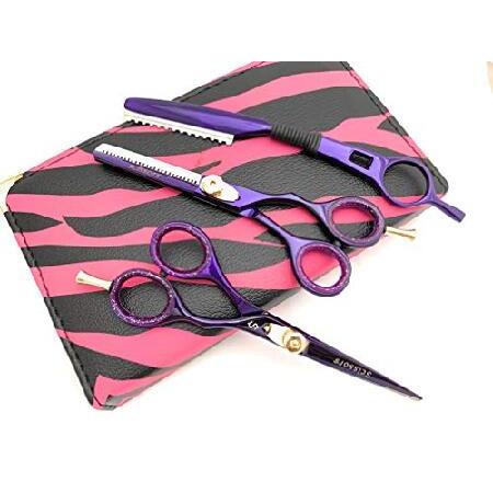 公式通販サイト特価 Professional Barber Razor Edge Hair Cutting and Texturizing Shears Scissors Set+case (5.5)