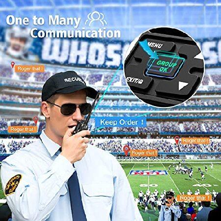 SAMCOM　FPCN10A　Two　Way　for　with　Dual　Handheld　f　Rechargeable　Talkies　Adults　Range　Heavy　Way　Long　Radios　UHF　Duty　Radios　Earpieces　PTT　3000mAh　Walkie