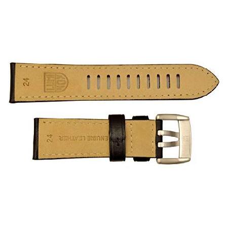 純正Luminox 1901 1900シリーズ アタカマフィールド 24mm 腕時計バンド ブラックレザー 