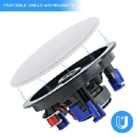 Herdio ブルートゥース 天井取付型スピーカー 天井 埋め込み 天井埋込型 設置用 スピーカー 丸型 160W 埋込 取付 speaker システム 