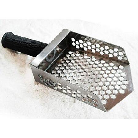 新春福袋 CooB Beach Sand Scoop Metal Detector Shovel. Compact Stainless Steel Hunting Detecting Tool (Digger)