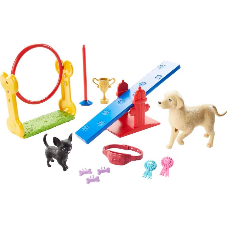 売れ筋介護用品も！ Barbie Ken Dog Trainer Playset with Doll and Accessories， Multi