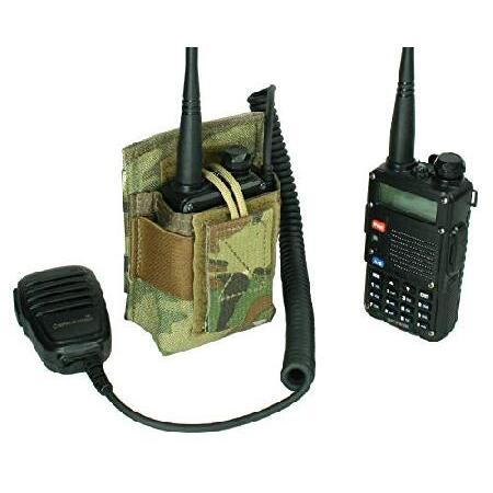 Specter　Gear　MOLLE　Radio　with　Baofeng　Compatible　(Multicam),　Battery　Standard　BF-F8HP　Pouch　UV-5R　with　Length