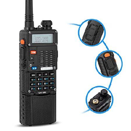 Ham　Radio　UV-5R　Talkie　Complete　Earpiece　Programming　with　Walkie　8W　2-Way　Radio　3800mAh　Set　Batterie,　Rechargeable　with　Handheld　and　Dual-Band　Cable