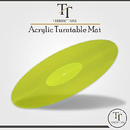 一部予約販売中 Terrific Tune - Acrylic Turntable Slipmat for Vinyl LP Record Players - Transparent Platter Mat - Anti-Static and 2.7mm Thickness Tighter bass - Reduc
