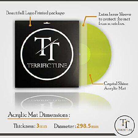 一部予約販売中 Terrific Tune - Acrylic Turntable Slipmat for Vinyl LP Record Players - Transparent Platter Mat - Anti-Static and 2.7mm Thickness Tighter bass - Reduc