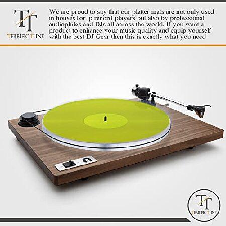 一部予約販売中 Terrific Tune - Acrylic Turntable Slipmat for Vinyl LP Record Players - Transparent Platter Mat - Anti-Static and 2.7mm Thickness Tighter bass - Reduc